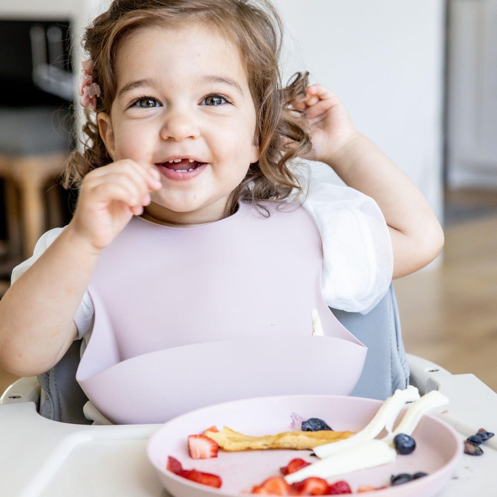 Silicone Baby Bib with Snaps Peony Cole & Gwen